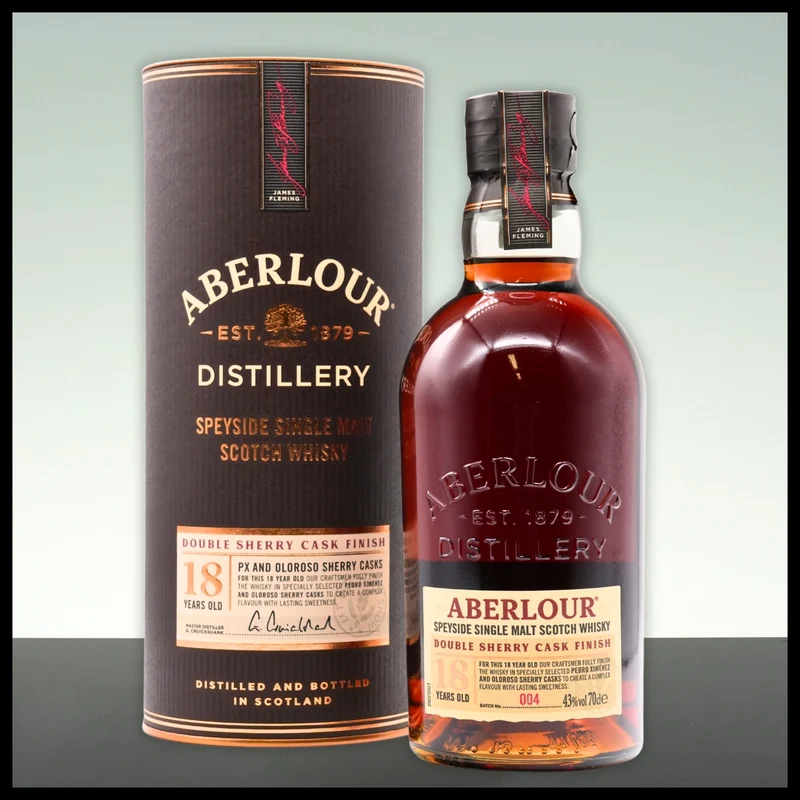 Aberlour 18 YO Double Sherry Cask Finish Whisky 0,7L - 43% Vol.