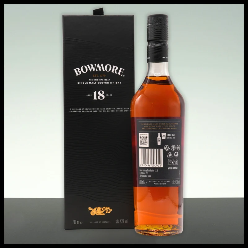 Bowmore 18 YO Islay Single Malt Whisky 0,7L - 43% Vol.