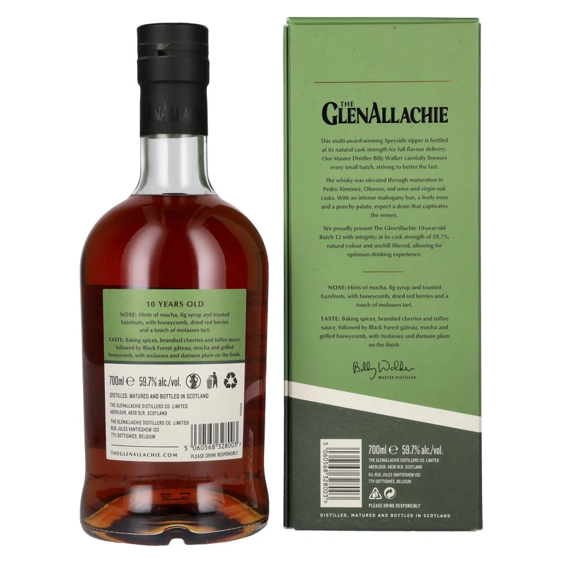 The GlenAllachie 10 Years Old CASK STRENGTH Batch 12 59,7% Vol. 0,7l in Geschenkbox