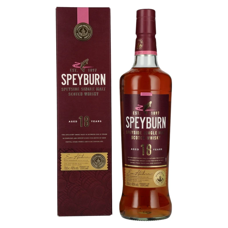 Speyburn 18 Years Old Speyside Single Malt Scotch Whisky 40% Vol. 0,7l in Geschenkbox