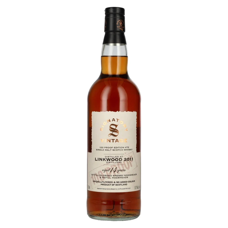 Signatory Vintage 100 Proof Edition LINKWOOD 14 Years Old Single Malt #72 2011 57,1% Vol. 0,7l