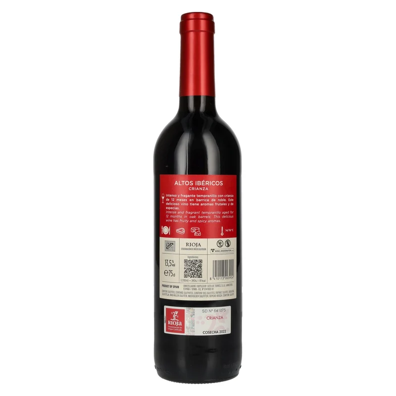 Miguel Torres Altos Ibéricos Rioja Crianza 2022 13,5% Vol. 0,75l