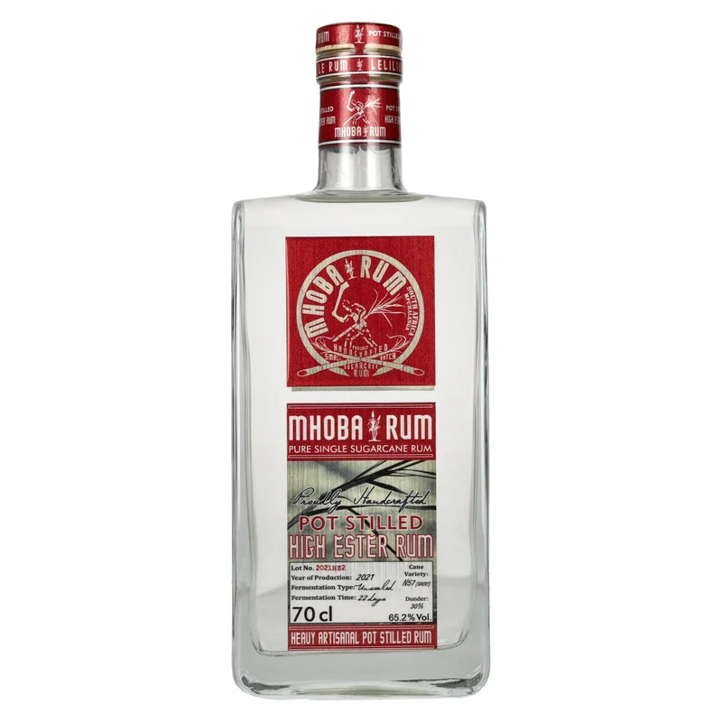 Mhoba Rum Pot Stilled HIGH ESTER Rum 65,2% Vol. 0,7l