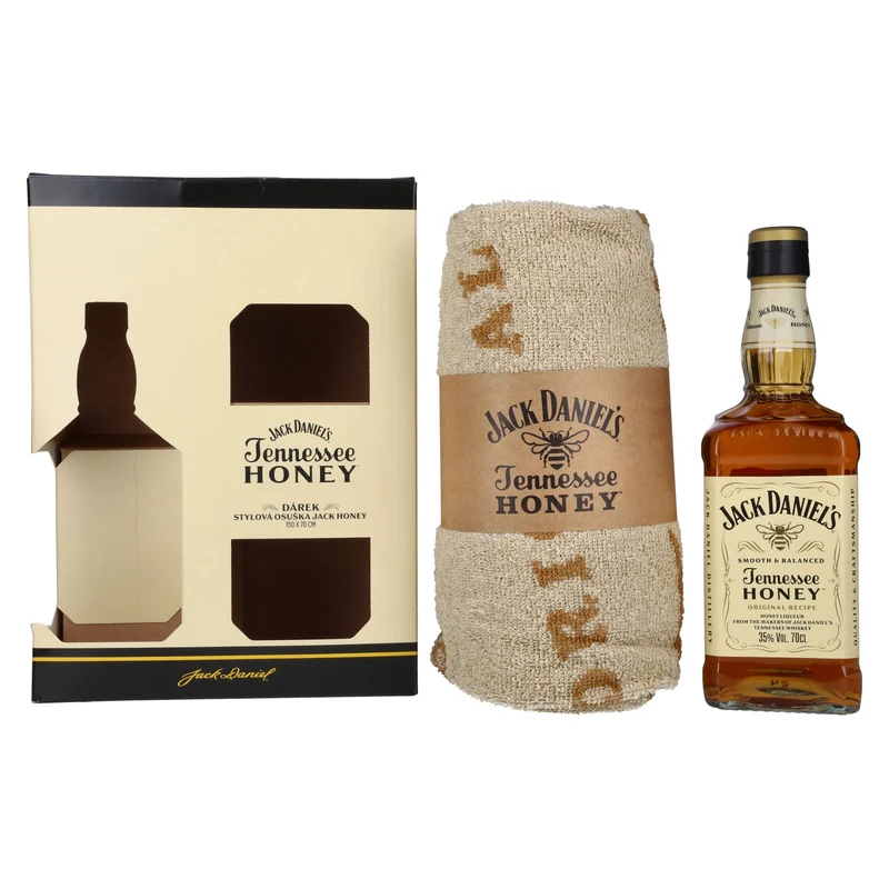 Jack Daniel's Tennessee HONEY 35% Vol. 0,7l in Geschenkbox mit Handtuch