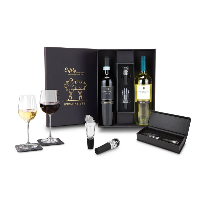 Wein-Partnerschaft – Getränke-Geschenkset