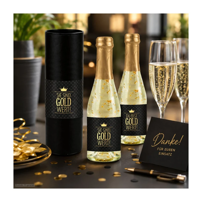 Du bist Gold wert – Getränke-Geschenkset