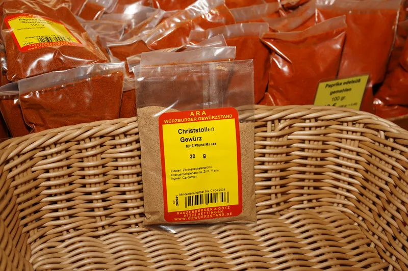 Christstollen Gewürz für 3 Pfund Masse