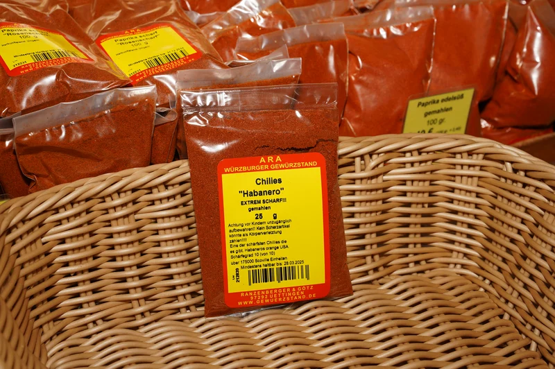 Chilies "Habanero" EXTREM SCHARF!!! gemahlen