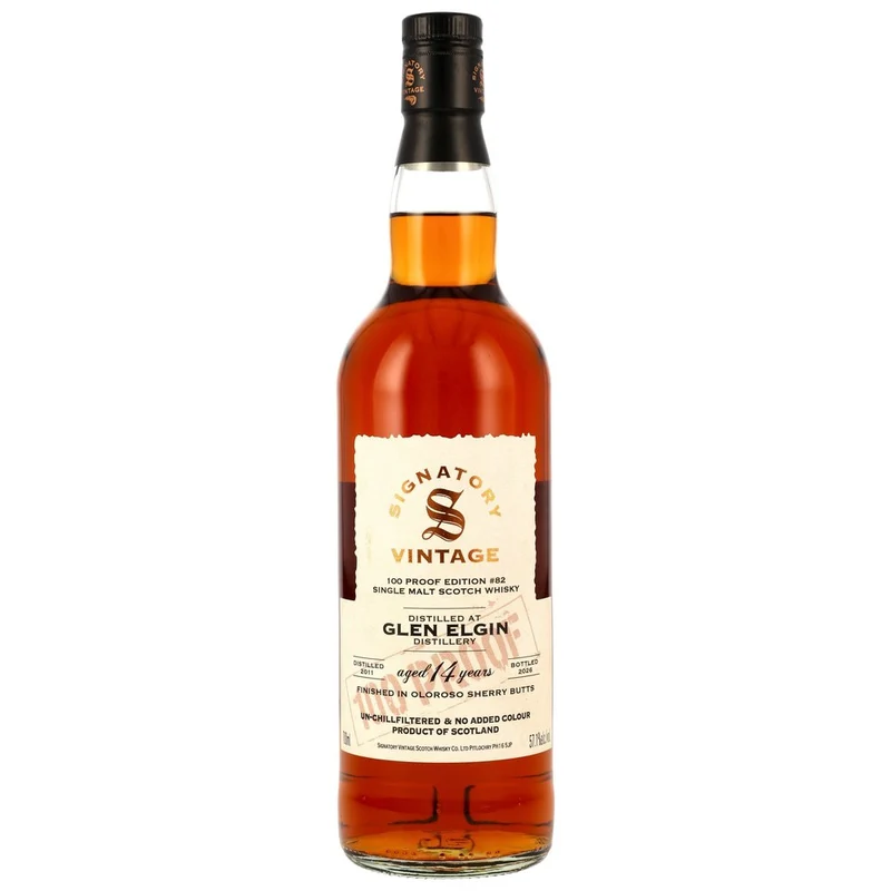 Glen Elgin 14 Jahre 2011/2026 Oloroso Sherry Butts Finish - Signatory 100 PROOF Edition #82 57,1% 0,7l