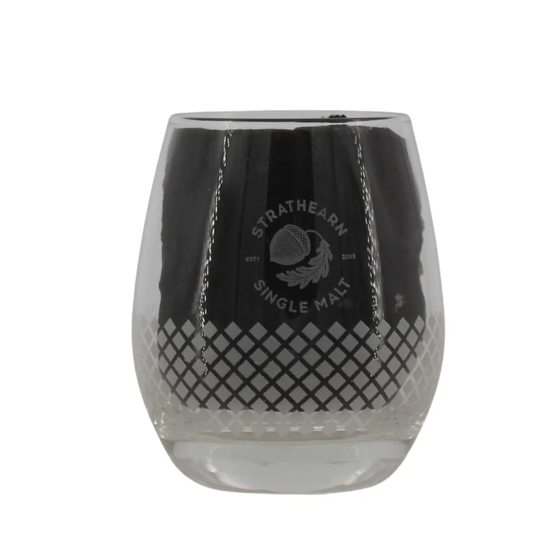 Strathearn Glas mit Untersetzer im Set