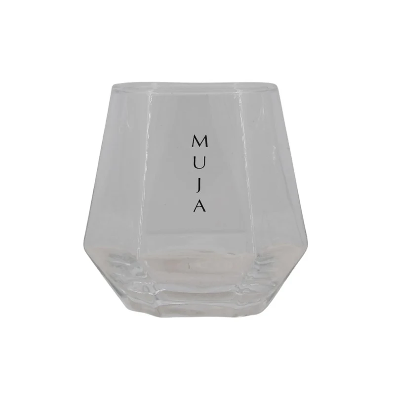 Muja Glas mit Aufdruck