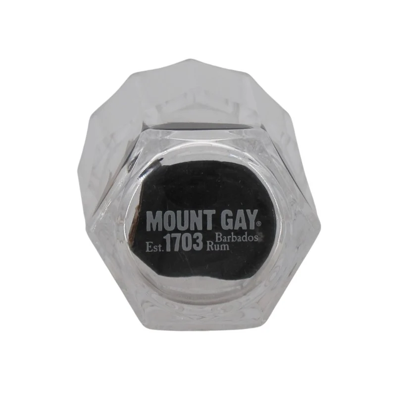Mount Gay Glas mit Bodenaufdruck