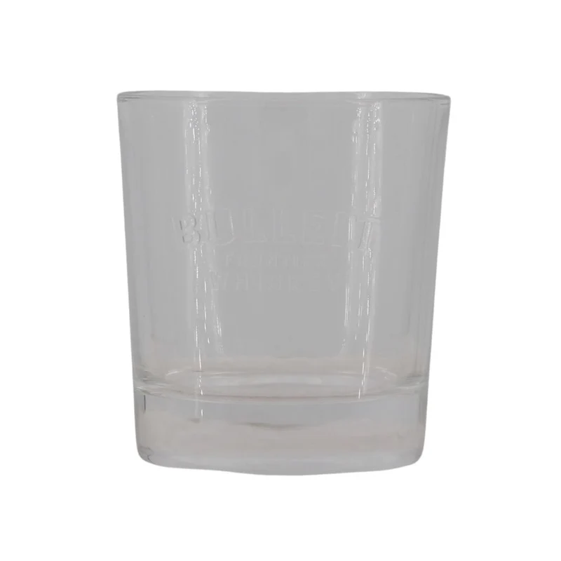 Bulleit Glas mit hevorstehendem Schriftzug