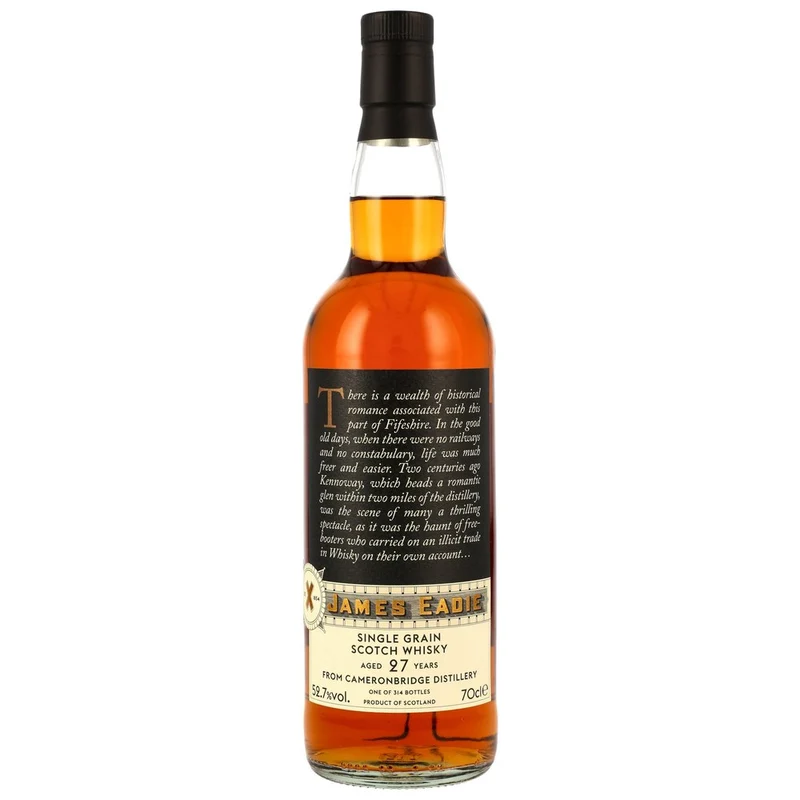 Cameronbridge 27 Jahre 1998/2026 Refill Marsala Hogshead Finish #358026 - James Eadie 52,7% 0,7l