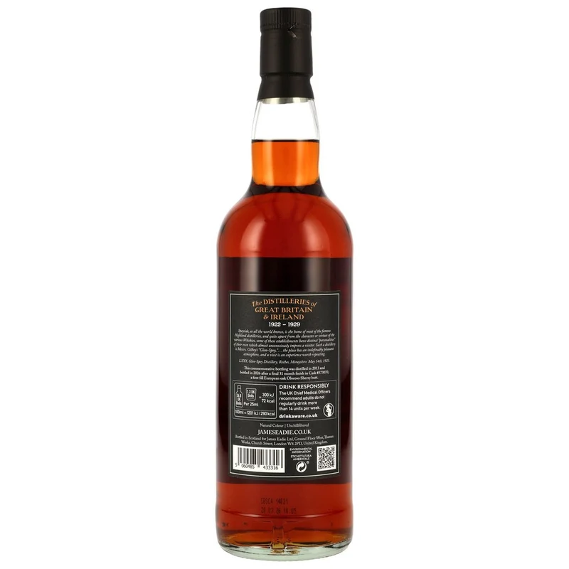 Glen Spey 12 Jahre 2013/2026 1st Fill Oloroso Sherry Butt Finish #373070 - James Eadie 52,5% 0,7l