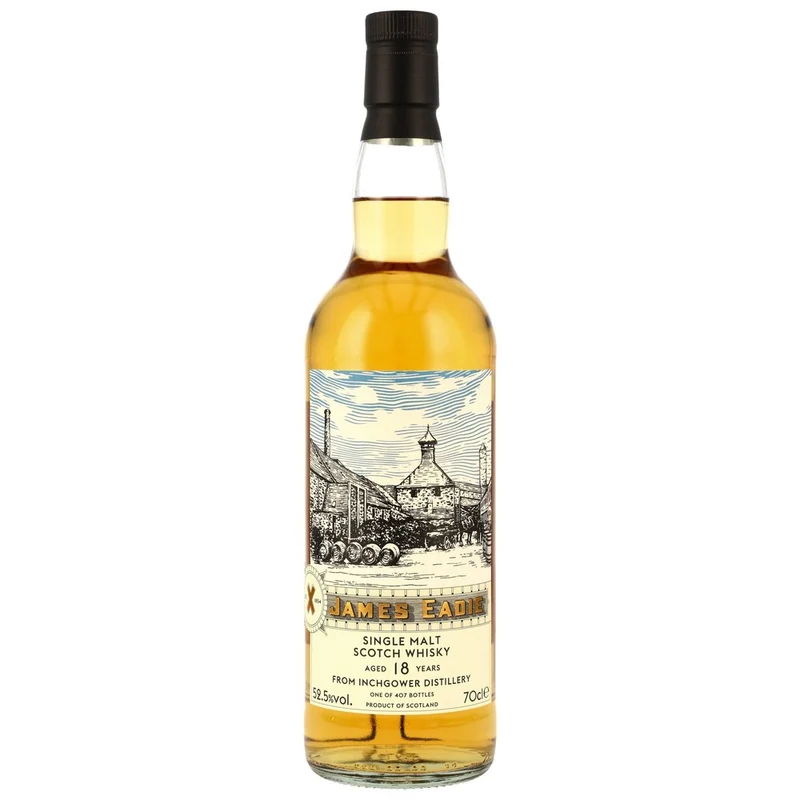 Inchgower 18 Jahre 2007/2026 Refill Hogshead #801639 - James Eadie 52,5% 0,7l