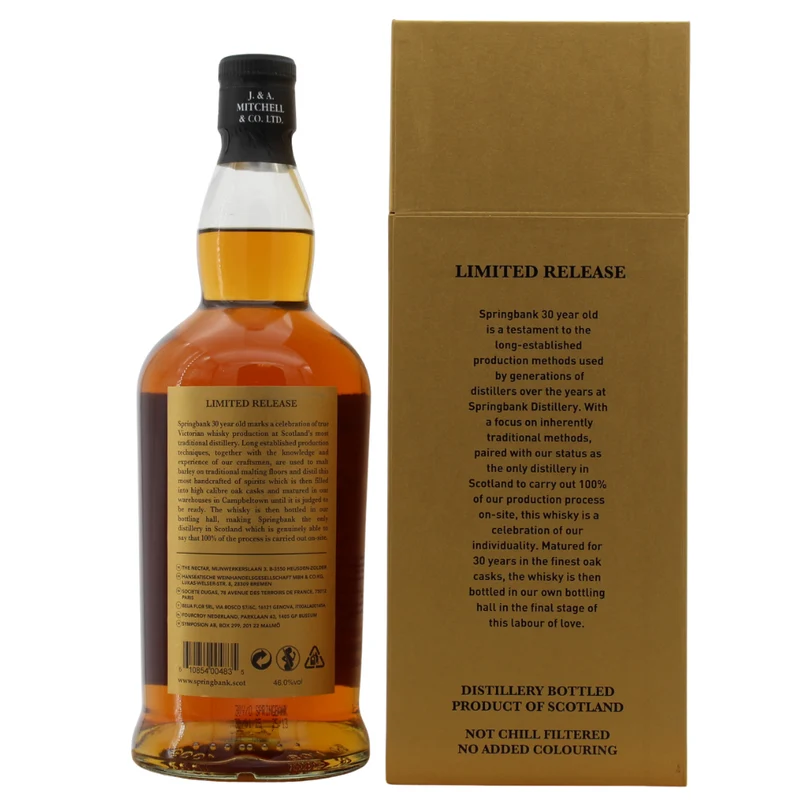 Springbank 30 Jahre (25/13) 46% 0,7l
