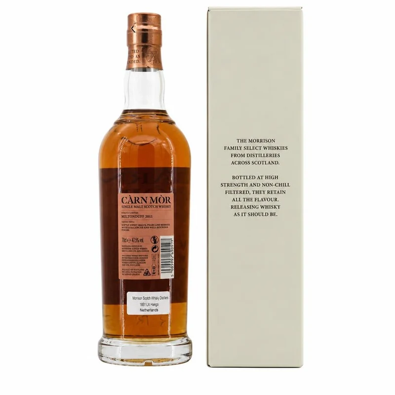 Miltonduff 12 Jahre 2011/2023 Carn Mor Chateau Beychevelle 47,,5% 0,7l