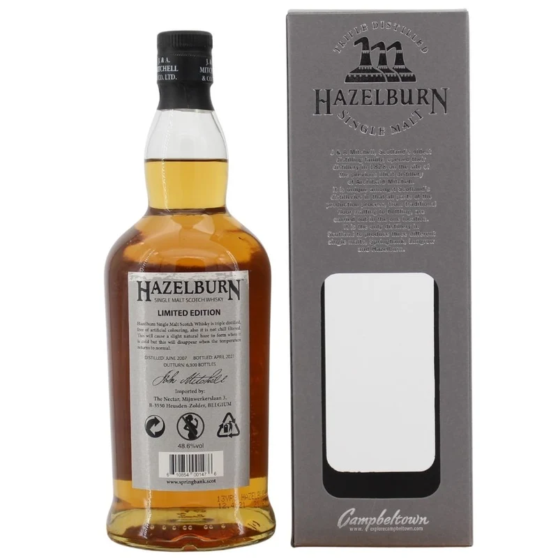 Hazelburn 13 Jahre 2007/2021 Limited Edition 21/61 48,6% 0,7l