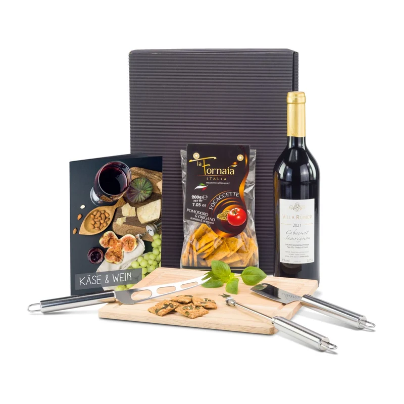 Käse & Wein – Feinkost-Geschenkset