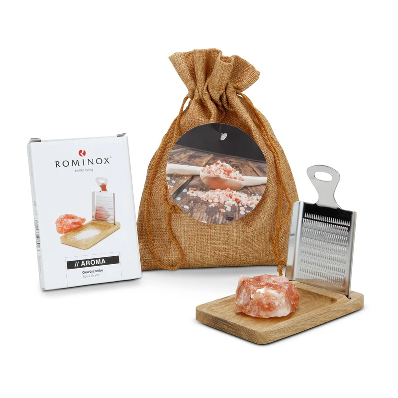 Kleine Salzreibe – Feinkost-Geschenkset