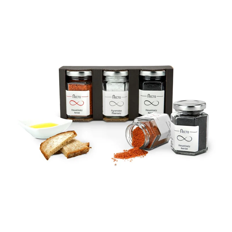 Meersalze, Dreier-Set mit insgesamt 270 g – Feinkost-Geschenkset