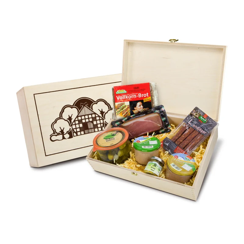 Herzhafte Kiste – Feinkost-Geschenkset