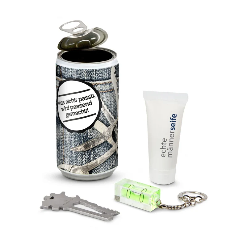 Männer-Geheimnis Vatertag – Geschenkdose mit Multitool