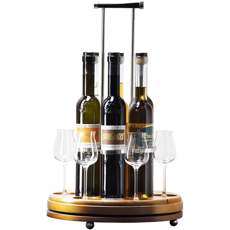 Grappa-Regal aus Kirschenholz