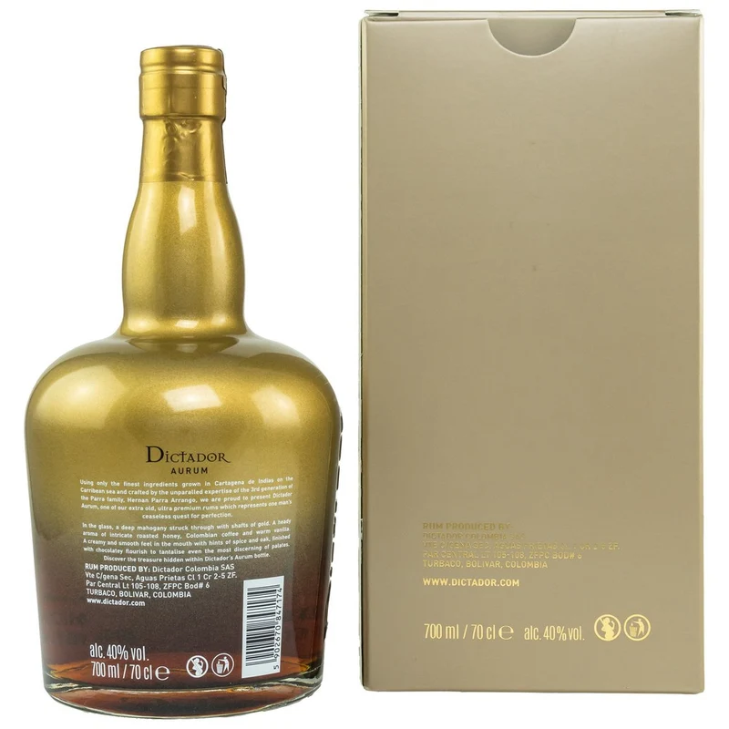 Dictador XO Aurum 40,0% 0,7l