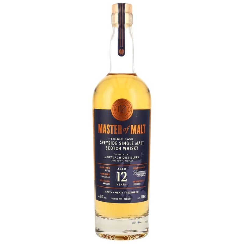 Mortlach 12 Jahre 2013/2025 - Refill Hogshead - Master of Malt 61,6% 0,7l
