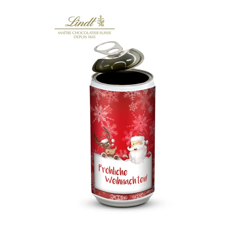 Lindt-Geheimnis Santa – Weihnachtsmann & Lindorkugeln in der Geschenkdose