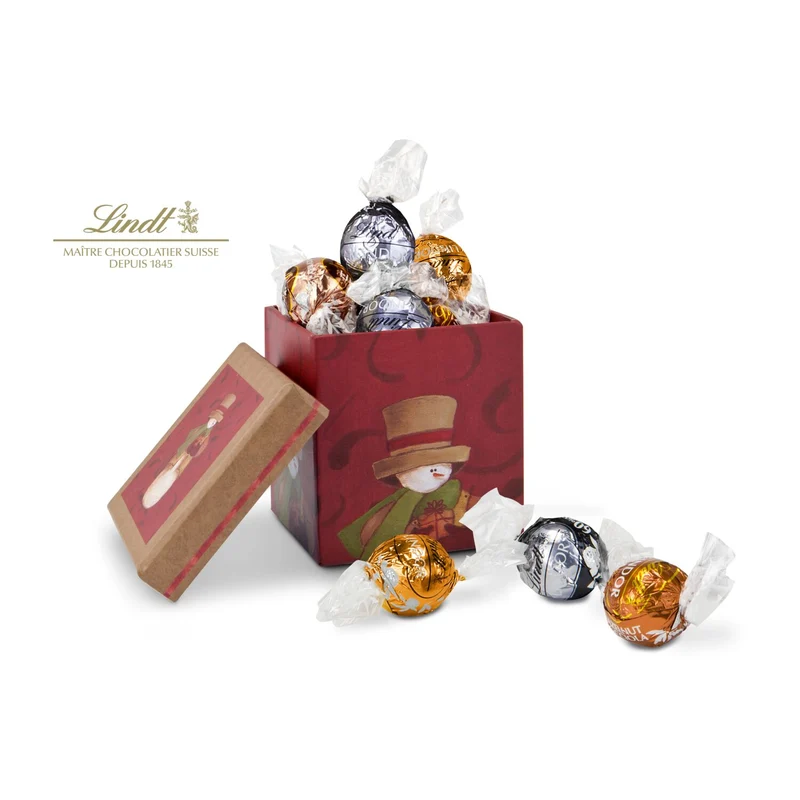 Süßer Schneemann – Geschenkdose mit 9 Lindor-Kugeln