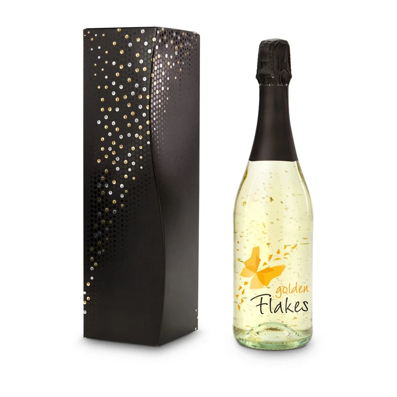 Gold-Perlen – edles Geschenkset mit Golden Flakes & Blattgold