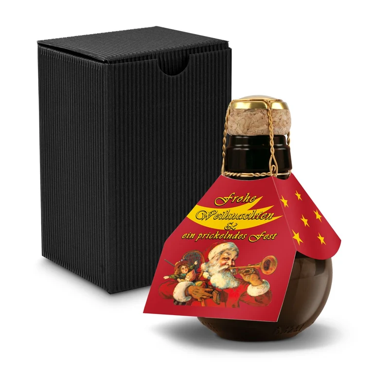 Kleinste Sektflasche: Weihnachtsgruß – Geschenkset