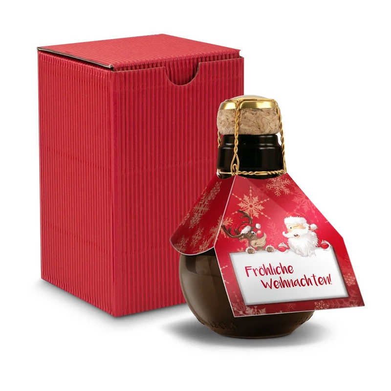 Kleinste Sektflasche: Fröhliche Weihnachten – Geschenkset