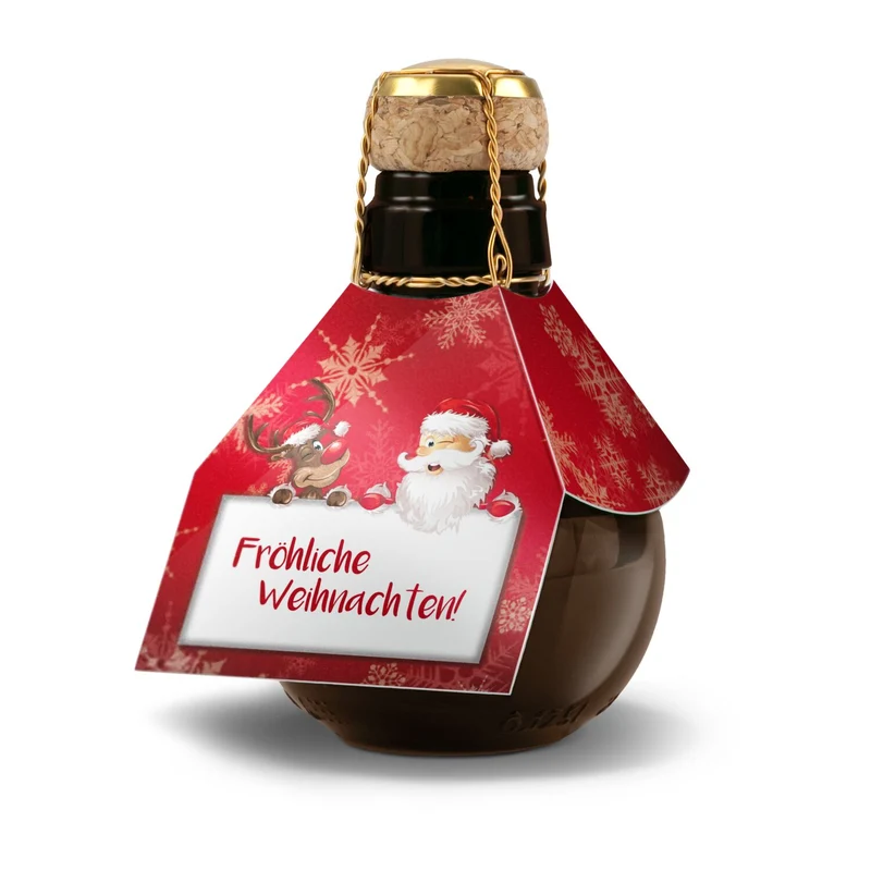 Kleinste Sektflasche: Fröhliche Weihnachten – Geschenkset