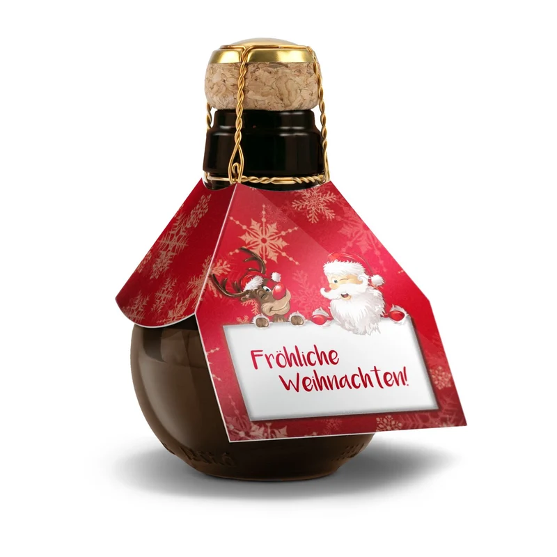 Kleinste Sektflasche: Fröhliche Weihnachten – Geschenkset