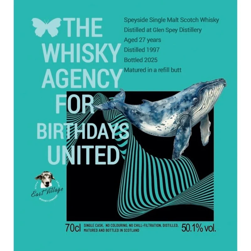 Glen Spey 27 Jahre 1997/2026 East Village Whisky & TWA 50,1% 0,7l