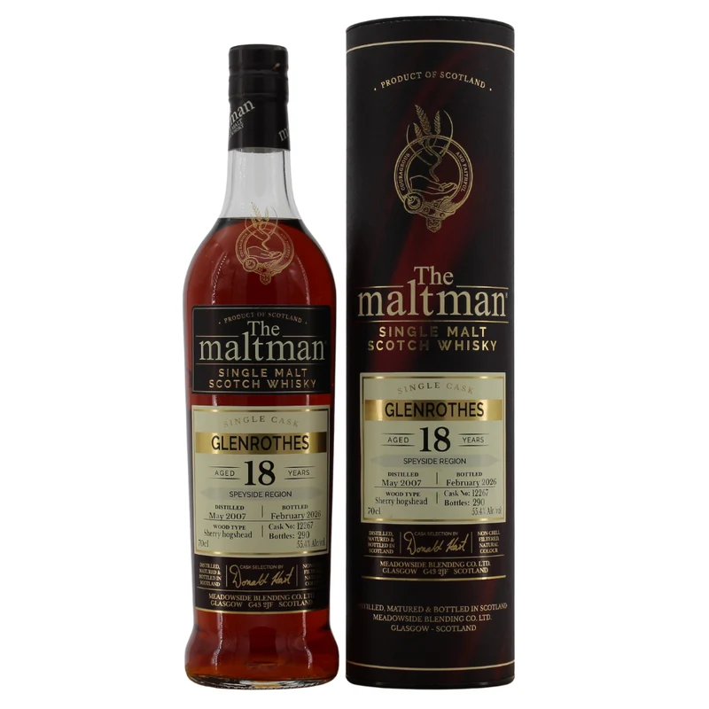 Glenrothes 18 Jahre 2007/2026 The Maltman Sherry Cask 55,4% 0,7l