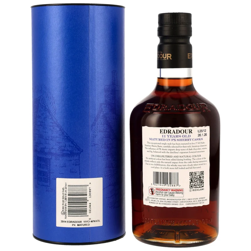 Edradour 11 Jahre 2014/2026 1st Fill PX Sherry Casks 200th Anniversary 46% 0,7l