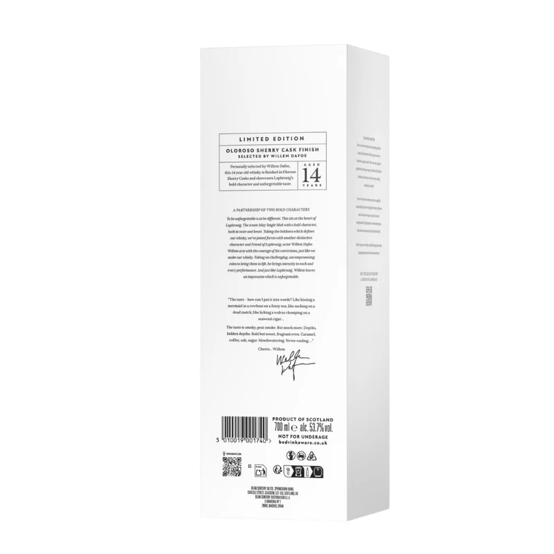 Laphroaig 14 Jahre Willem Dafoe Bold Character 53,7% 0,7l