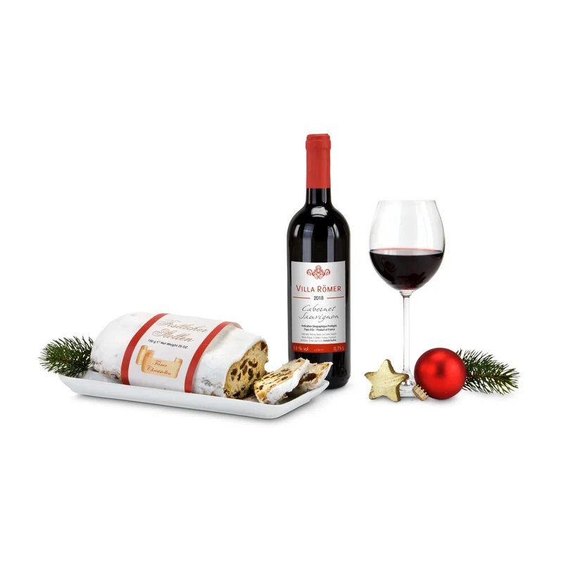 Rotwein & Stollen – Geschenkset