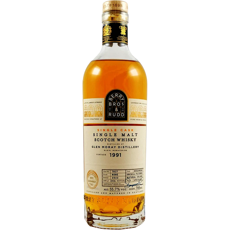 Whisky Glen Moray BR 1991 Fass #7837
