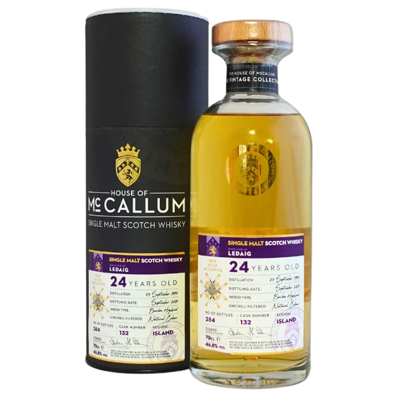 McCALLUM Ledaig Single Malt 24 Jahre alt Bourbon Hogshead Whisky