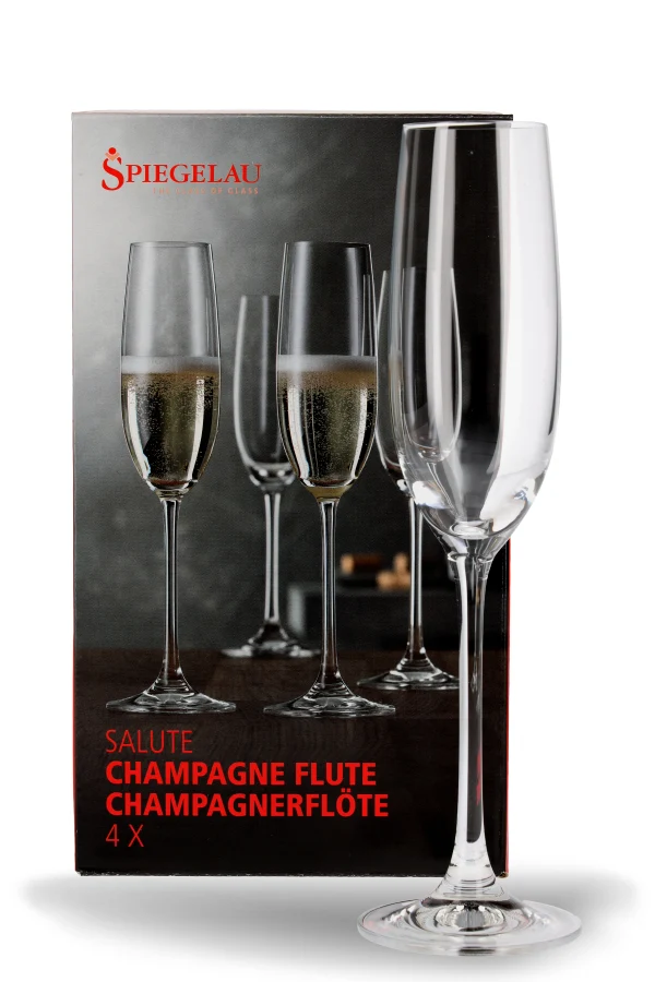 Spiegelau Salute Champagnerflöte Glas 4er Set