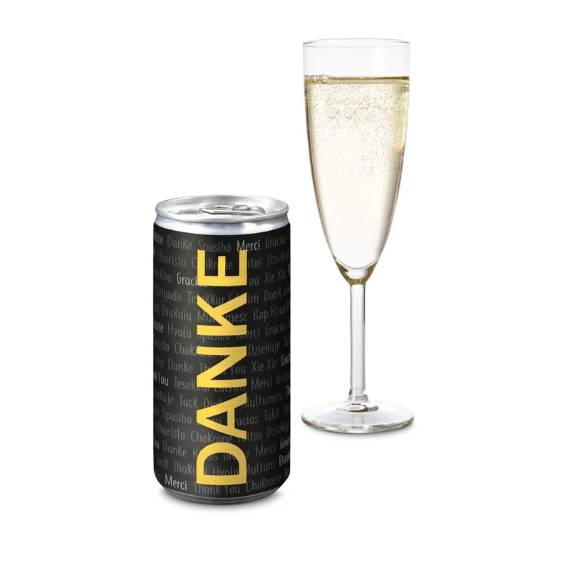 24x Danke Secco Dose, 0,2 l – Geschenkset