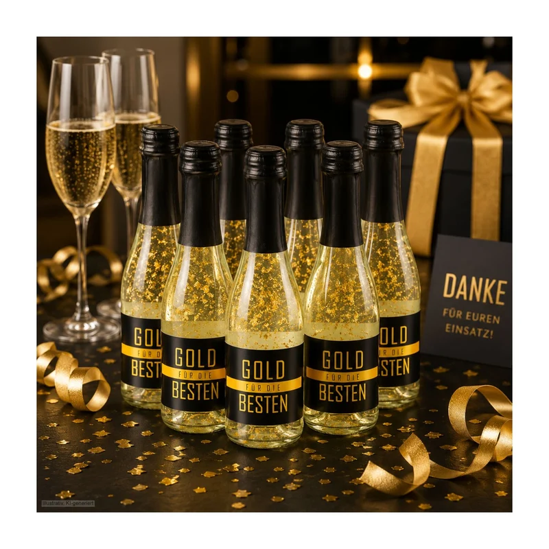6x Gold für die Besten, 0,2 l – Geschenkset