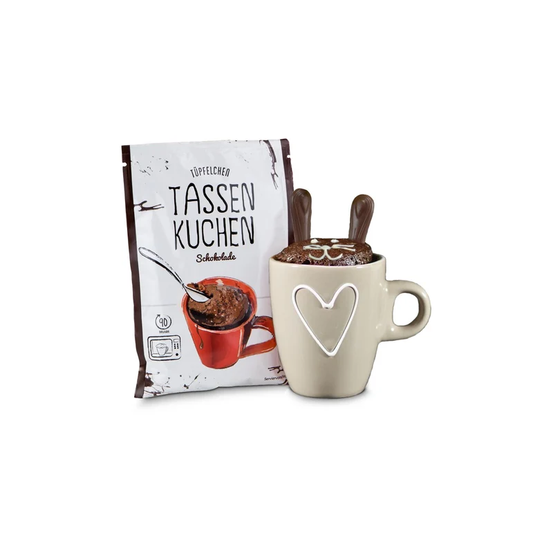 Oster-Tassenkuchen Schokolade (Backmischung 70 g) – Geschenkset