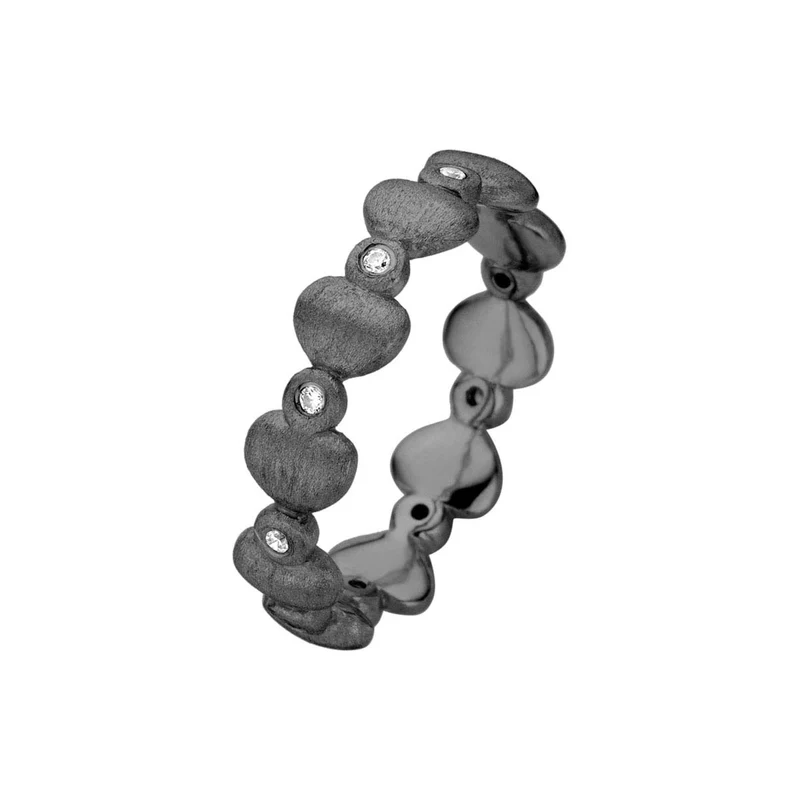 LOVE RING BL CZ